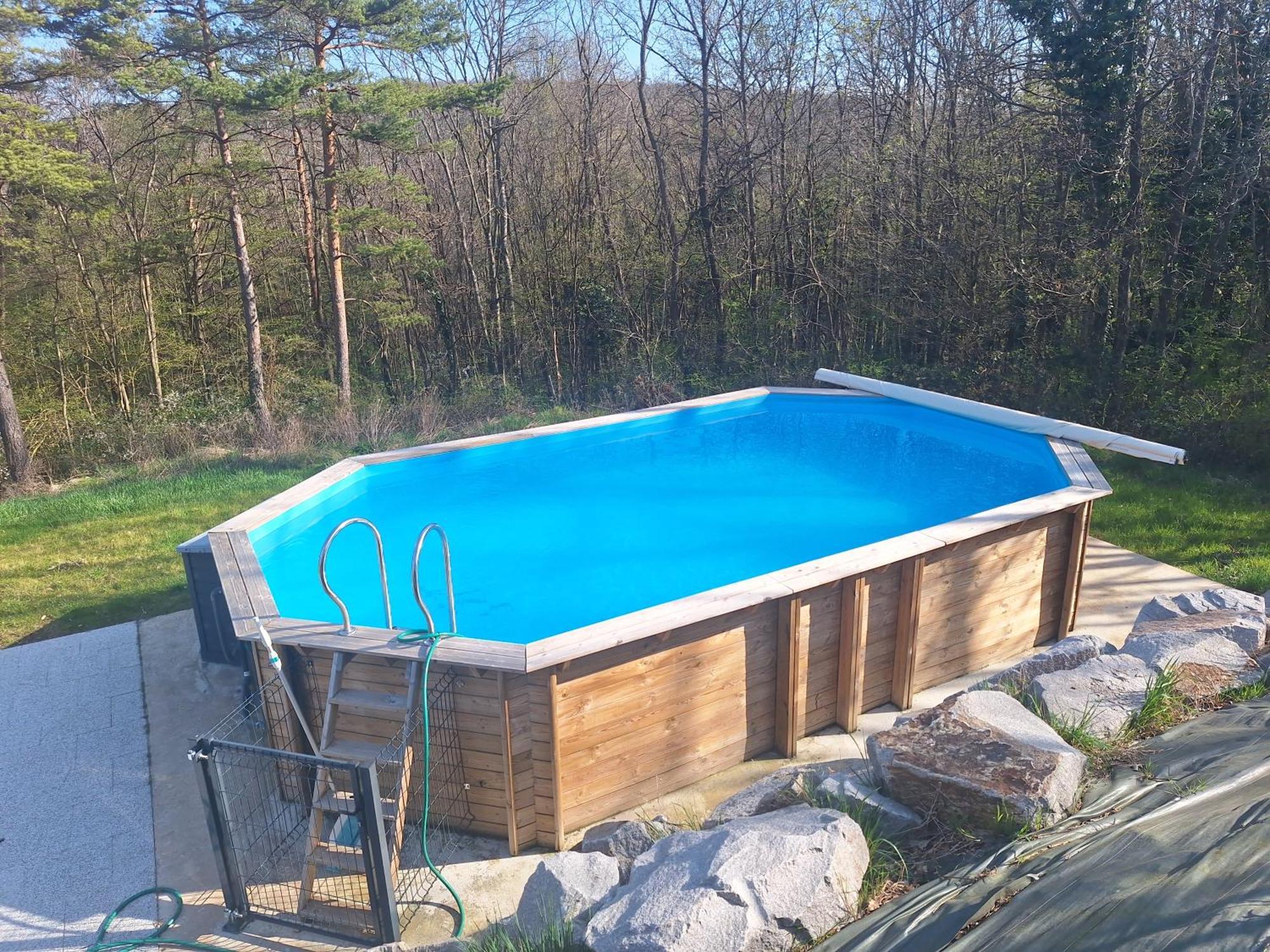 Le Chalet Avec Piscine - โอแบร์เน ภายนอก รูปภาพ